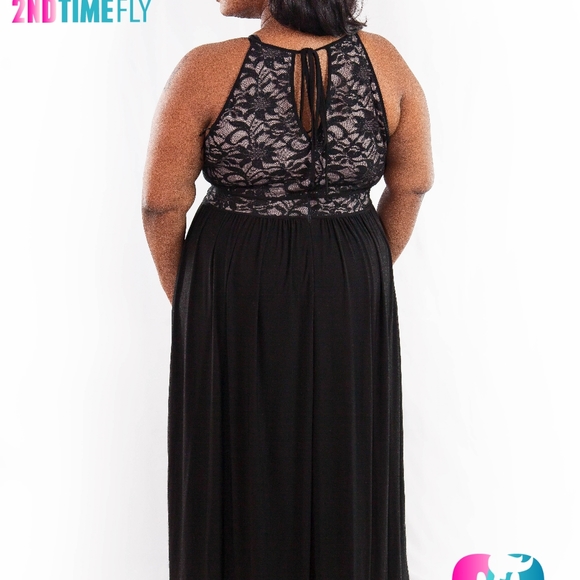 Long Black Evening Dress - Picture 3 of 3